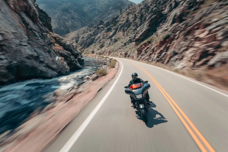 Harley-Davidson Street Glide in Action