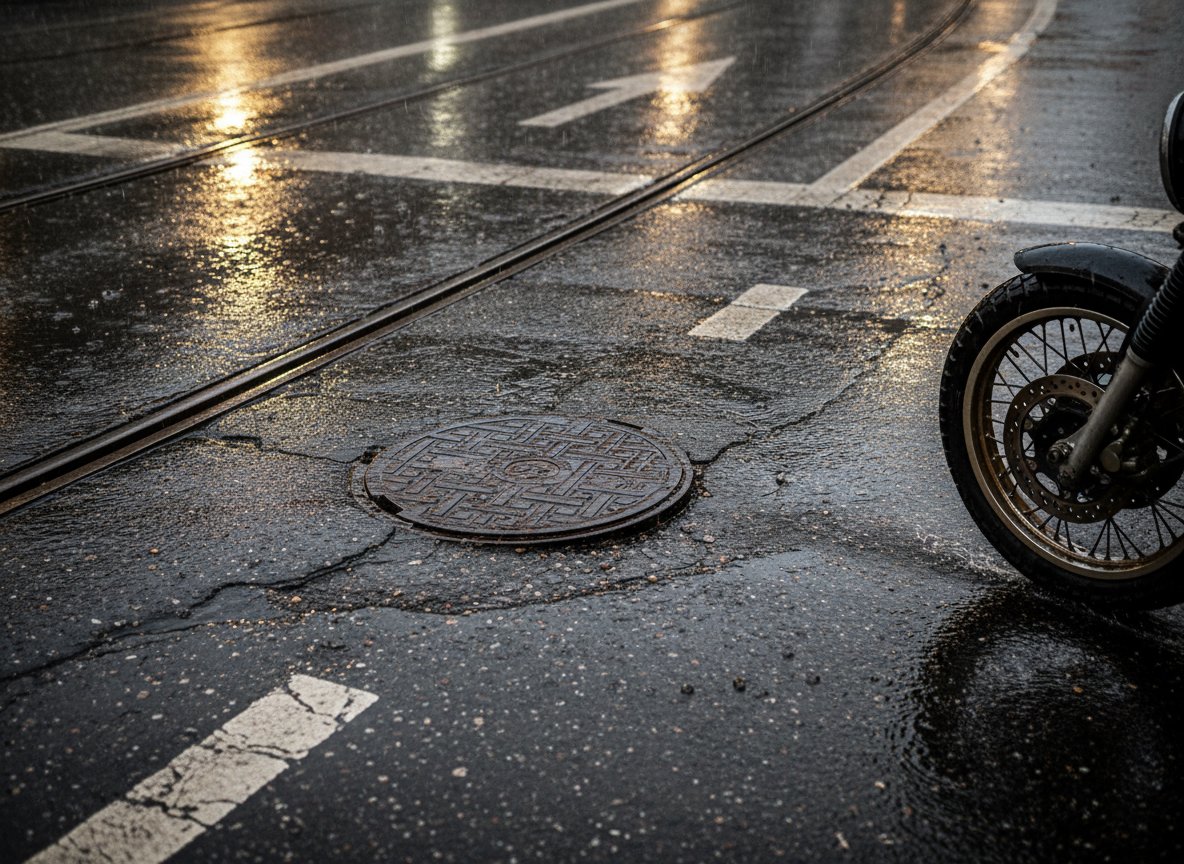 Straßenbelag: Die unsichtbare Gefahr unter deinen Reifen - Motorrad Sicherheit