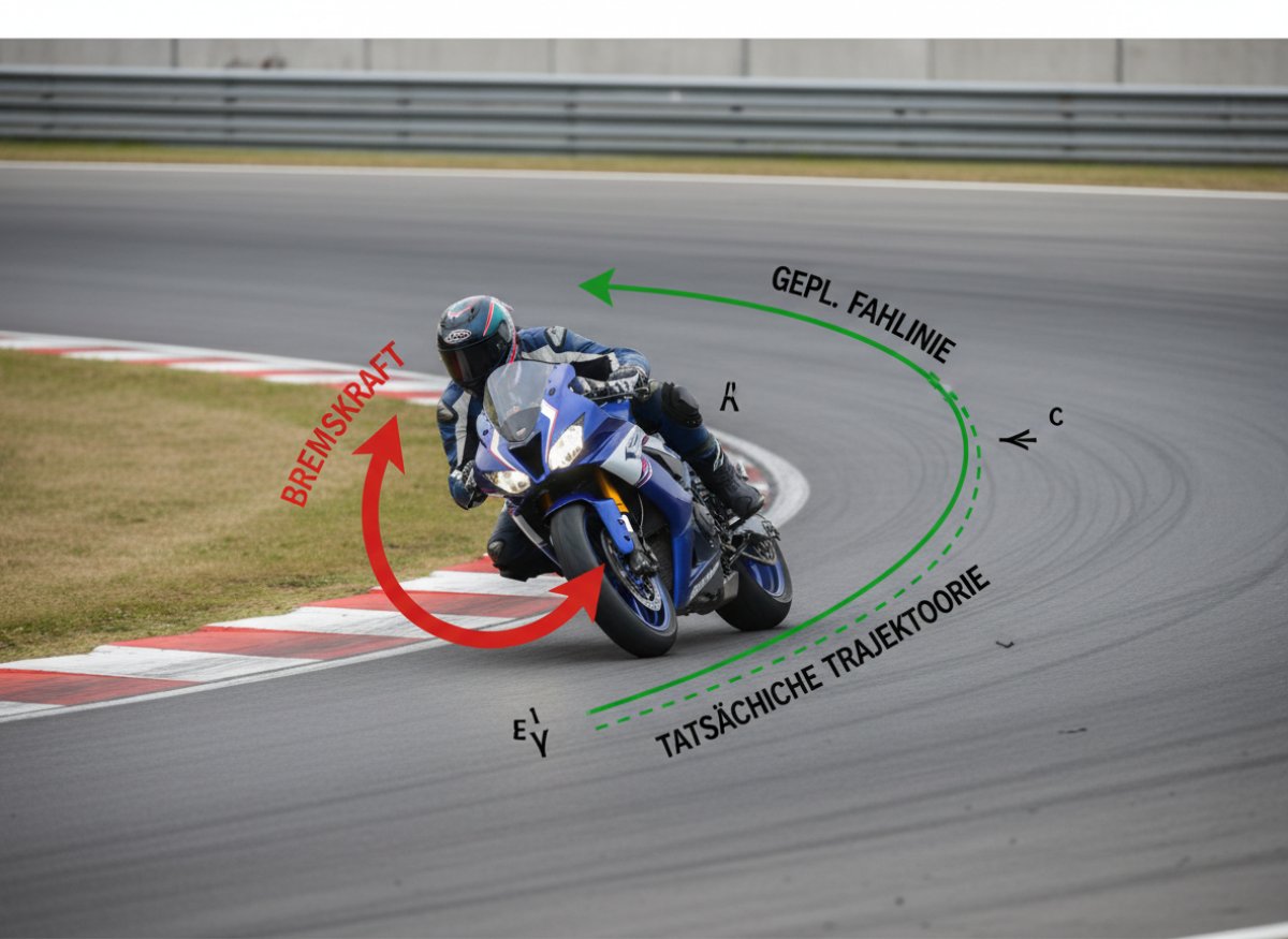 Notbremsung in Schräglage - Die Physik kennt kein Erbarmen - Motorrad Sicherheit